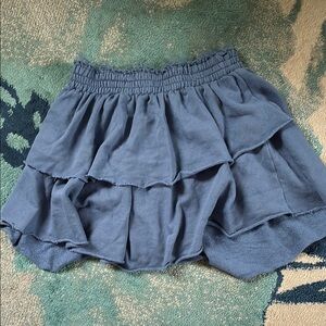Aerie Blue Ruffled Women's Skirt